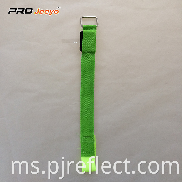 Led Light Green Zebra Print Webbing Armband Wb Mbw005